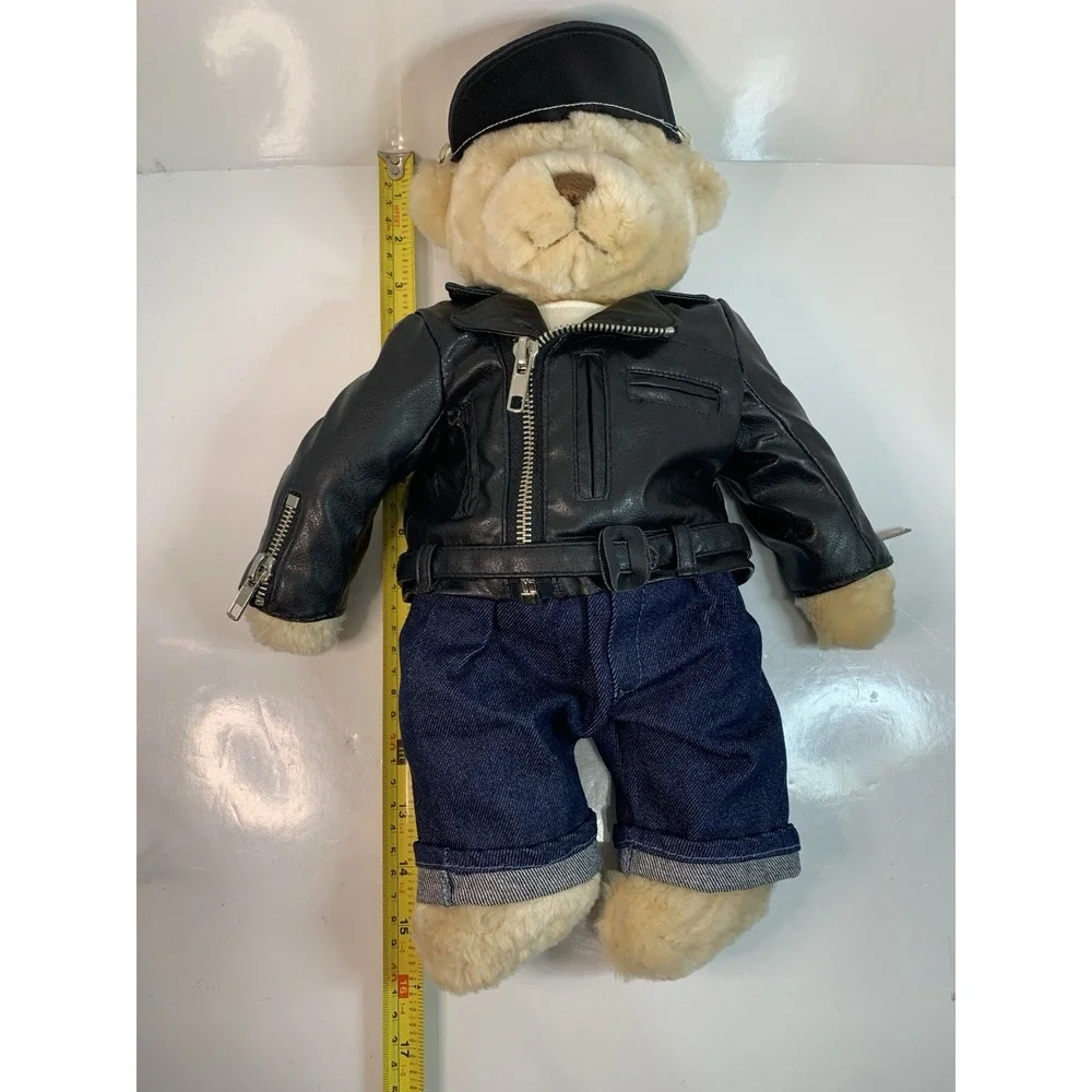 GUND James # 42457 Plush Bear With Removable Moto Jacket Outfit Soft Cuddly Rare - Picture 12 of 16